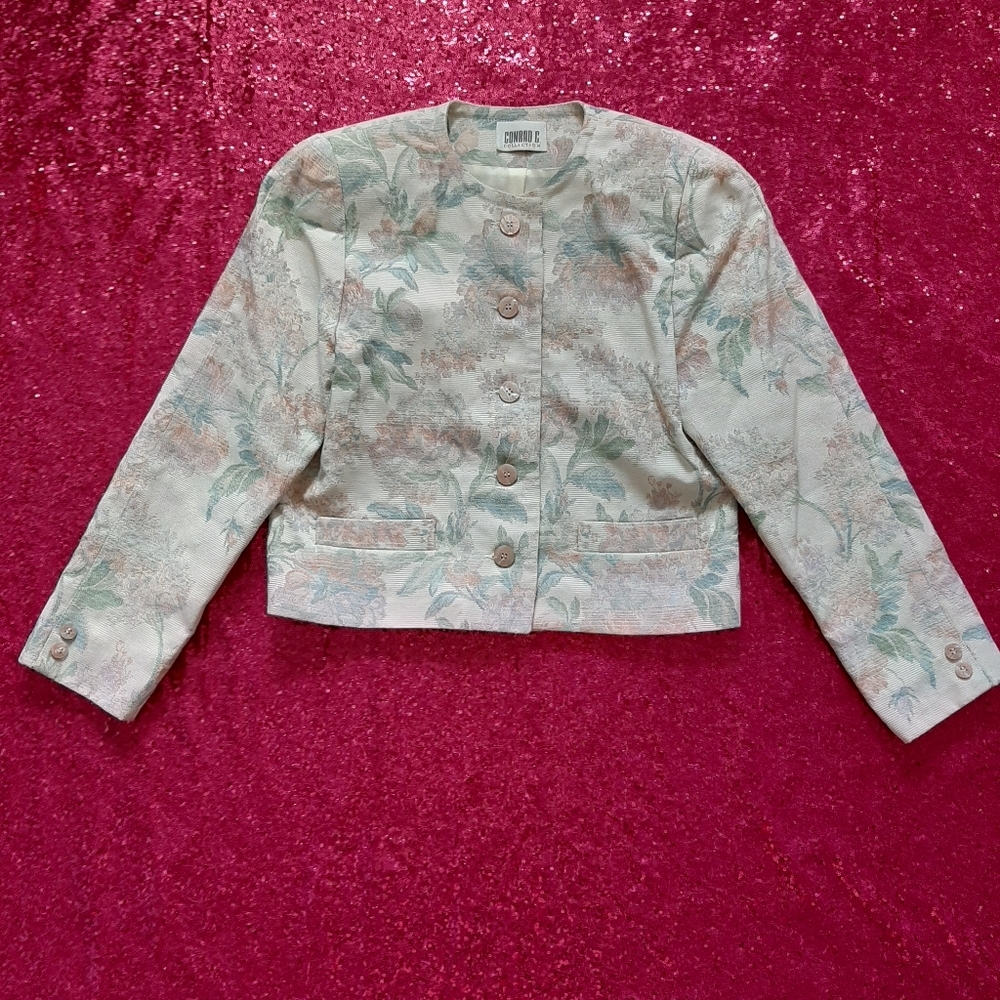 Conrad C. Collection Brocade Jacket. - Picture 8 of 10